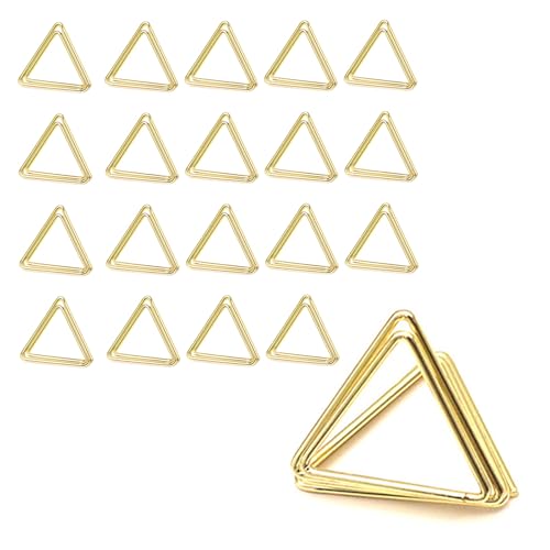 laveroar 20 Stück Gold Metall Tischkartenhalter – Dreieck Design Kartenhalter Tisch, Menükartenhalter Hochzeit, Tischkartenhalter Gold, Kartenhalter Party Bankett Geburtstag von laveroar
