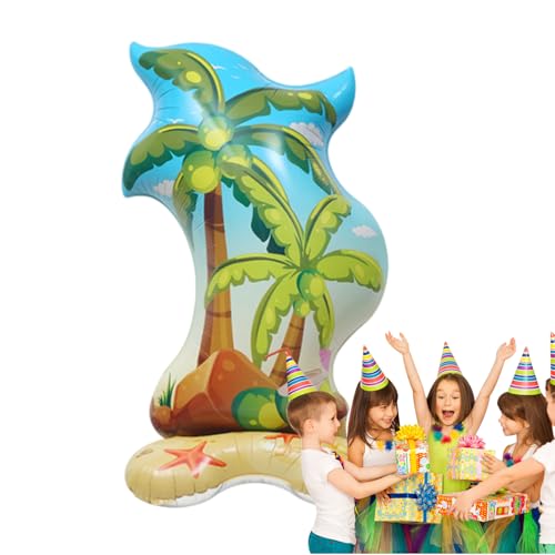laxreheye Aufblasbare Palme | Aufblasbare Palme Dekoration | Niedliches Foto Requisiten Hawaiian Tropical Thema für Erwachsene Baby Shower von laxreheye