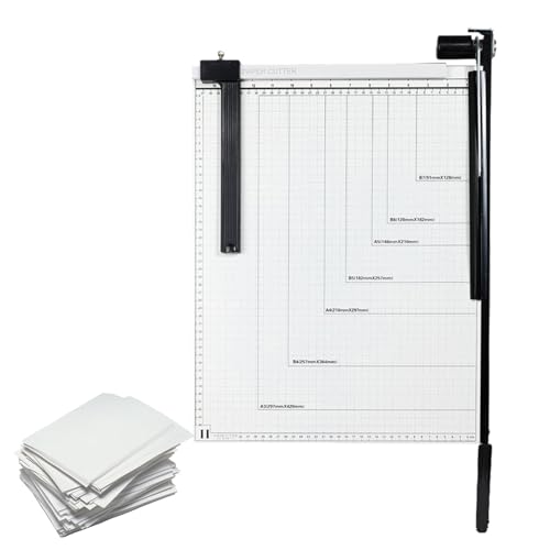 laxreheye Briefschneider, Briefschneider, manueller Papierschneider | A4 Papierschneider, Büropapierschneider für Karten, Etikett, Karton, Foto von laxreheye
