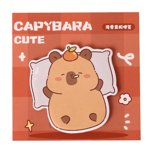 laxreheye Capybara Haftnotizen, Capybara Haftnotizblock - Capybara Cartoon Haftnotizen | 30 Blatt Haftnotizen für Klassenzimmer und Schulbedarf, laxreheye Capybara Haftnotizen, Capybara Haftnotizblock - Capybara Cartoon Haftnotizen | 30 Blatt Haftnotizen für Klassenzimmer und Schulbedarf, von laxreheye