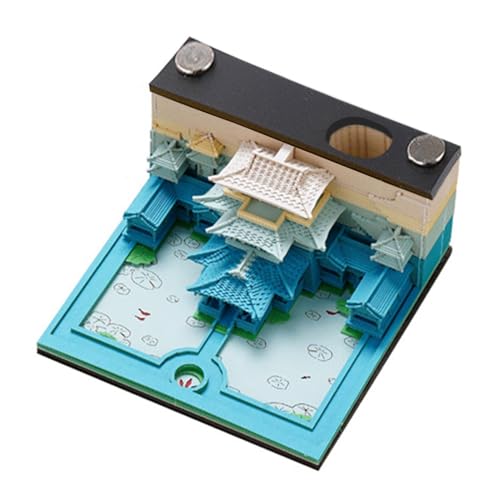 laxreheye Haftnotizblock, Haftnotizblock, Haftnotizblock, künstlerischer Haftnotizblock zum Abreißen mit Stifthalter, Palace-Notizblock, Antihaft-Büronotizen, Skulptur laxreheye Haftnotizblock, Haftnotizblock, Haftnotizblock, künstlerischer Haftnotizblock zum Abreißen mit Stifthalter, Palace-Notizblock, Antihaft-Büronotizen, Skulptur von laxreheye