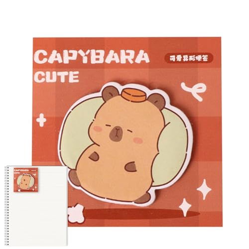 laxreheye Haftnotizblöcke, lustige Haftnotizen - Capybara Cartoon Tiere Haftnotizen | 30 Blatt Memo-Notizblock, entfernbare Notizbücher laxreheye Haftnotizblöcke, lustige Haftnotizen - Capybara Cartoon Tiere Haftnotizen | 30 Blatt Memo-Notizblock, entfernbare Notizbücher von laxreheye