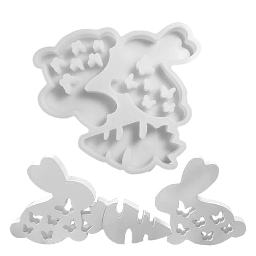 laxreheye Hasenkerzenform, -Silikonform - Harz- -Karotten-Seifenformen | Handwerk Ornamente Heimdekoration Zubehör Zementgipsform von laxreheye