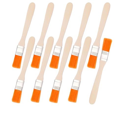 10 Stück Pinsel Klein,Flachpinsel,Pinsel Lackpinsel,Kleine Pinsel,Kleine Pinselset,Pinsel Flache 13.7cm lang Fensterpinsel mit Holzgriff Lasurpinsel für Kunst Malerbedarf Malerei DIY 10 Stück Pinsel Klein,Flachpinsel,Pinsel Lackpinsel,Kleine Pinsel,Kleine Pinselset,Pinsel Flache 13.7cm lang Fensterpinsel mit Holzgriff Lasurpinsel für Kunst Malerbedarf Malerei DIY von leersao