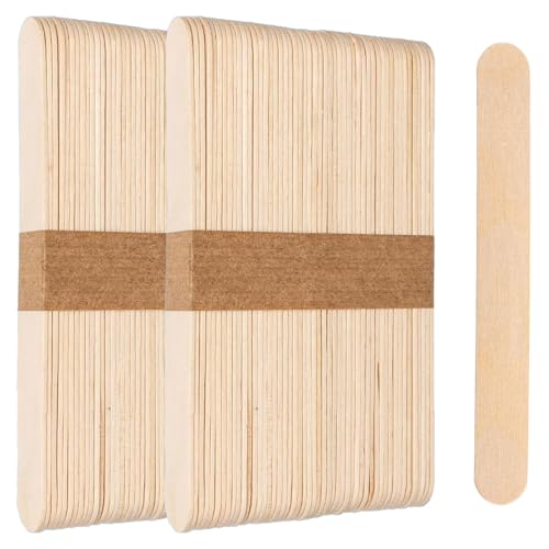 100x Holzspatel, Holzstäbchen zum Basteln, Eisstiele aus Holz 15x1,8cm, Holzspachtel DIY, Eisstäbchen Holz, Einweg Eisstiele zum Basteln, Spatel für Kosmetik, Holzspachtel, Bastel Zubehör 100x Holzspatel, Holzstäbchen zum Basteln, Eisstiele aus Holz 15x1,8cm, Holzspachtel DIY, Eisstäbchen Holz, Einweg Eisstiele zum Basteln, Spatel für Kosmetik, Holzspachtel, Bastel Zubehör von leersao