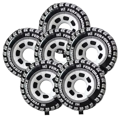 legtovt Radballons 6pcs 26, 8x29.5in runde Aluminiumfolie Dekorative Reifenballons Geburtstagsfeier Race Car Party Dekorationen, Großräder Rennwagen legtovt Radballons 6pcs 26, 8x29.5in runde Aluminiumfolie Dekorative Reifenballons Geburtstagsfeier Race Car Party Dekorationen, Großräder Rennwagen von legtovt