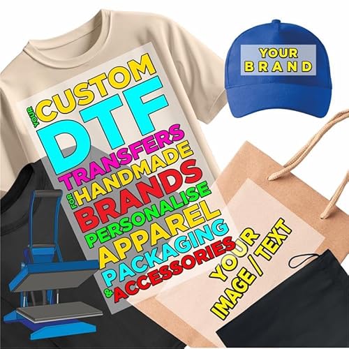 lepni.me Bügelbild Selbst Gestalten für Handgefertigte Marken | Personalisieren Sie Bekleidung, Verpackung und Zubehör | Einfache Bügelbilder für Hitzepresse | Umweltfreundliche von lepni.me