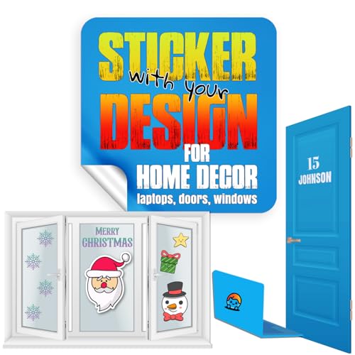 lepni.me Personalisierte Aufkleber für Wohnkultur | Individuelle Vinylaufkleber für Fenster, Türen, Laptops, Spiegel und Glas | Fügen Sie Ihren Namen, ein Zitat oder ein Design für Schlafzimmer, Büro von lepni.me