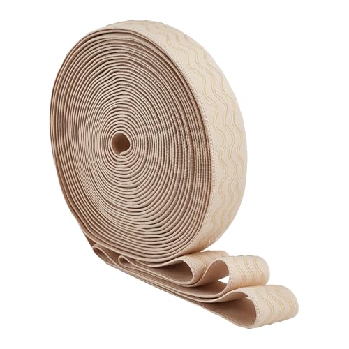 letsinstyle 10 Yards 1.18 Zoll Breites Silikon Greifer Gummiband Rutschfestes Wellen Gripperband Beiges Elastisches Band Für Die Herstellung von Hosenbunden Für Nähprojekte letsinstyle 10 Yards 1.18 Zoll Breites Silikon Greifer Gummiband Rutschfestes Wellen Gripperband Beiges Elastisches Band Für Die Herstellung von Hosenbunden Für Nähprojekte von letsinstyle