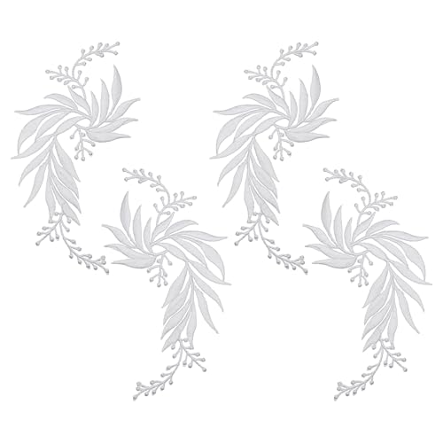 letsinstyle 2 Paar Ranken Applikationen Mit Weißen Blättern Blatt Zum Aufbügeln/Aufnähen Stickerei Applikationen Spitze Dekorative Applikationen Böhmische Schulterkragen letsinstyle 2 Paar Ranken Applikationen Mit Weißen Blättern Blatt Zum Aufbügeln/Aufnähen Stickerei Applikationen Spitze Dekorative Applikationen Böhmische Schulterkragen von letsinstyle