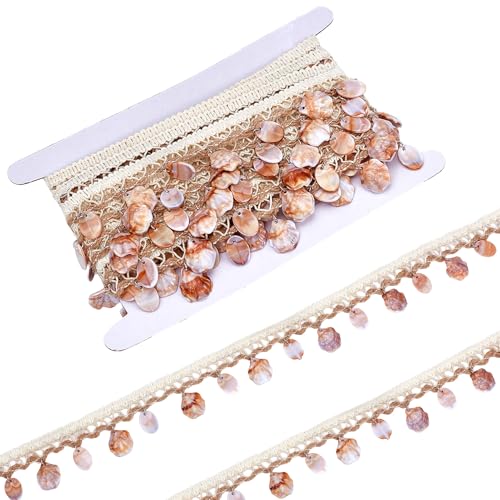 letsinstyle 5 Yards Muschel Fransenbesatz Gimp Zopfband Muschelquastenbänder Boho Spitzenbesatz Ethnische Verzierungen Für Kostüme Lampenschirme Kleidungsstücke Vorhänge Kleiderdekorationen letsinstyle 5 Yards Muschel Fransenbesatz Gimp Zopfband Muschelquastenbänder Boho Spitzenbesatz Ethnische Verzierungen Für Kostüme Lampenschirme Kleidungsstücke Vorhänge Kleiderdekorationen von letsinstyle
