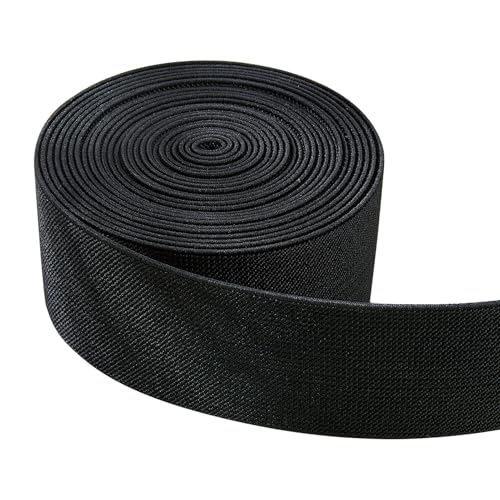 letsinstyle 5 Yards Schwarze Nähgummibänder Stark Dehnbares Hochelastisches Gurtband Breiter Flach Gestrickter Dehnbarer Riemen Zum Nähen von Hosenbünden Und Zum Basteln letsinstyle 5 Yards Schwarze Nähgummibänder Stark Dehnbares Hochelastisches Gurtband Breiter Flach Gestrickter Dehnbarer Riemen Zum Nähen von Hosenbünden Und Zum Basteln von letsinstyle