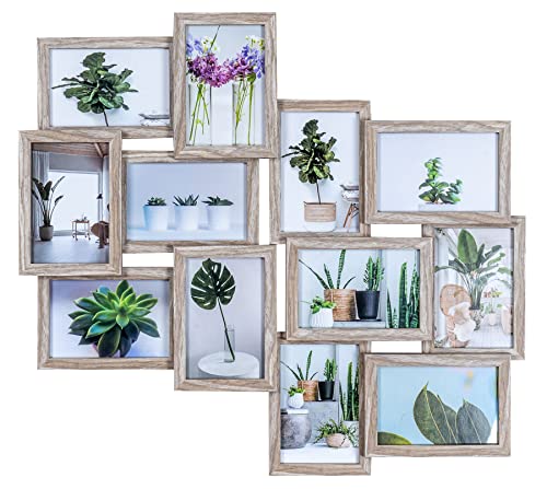 Bilderrahmen 58x55cm Collage 12 Fotos 10x15 Eiche gekälkt MDF Holz Galerie Fotorahmen Bilderrahmen Fotocollage Deko Collage Wanddeko Bilderrahmen 58x55cm Collage 12 Fotos 10x15 Eiche gekälkt MDF Holz Galerie Fotorahmen Bilderrahmen Fotocollage Deko Collage Wanddeko von levandeo