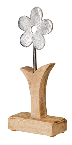 levandeo Aufsteller Blume H24cm Mango Metall Holz Braun Silber Tischdeko Frühling Deko Figur Wohndeko levandeo Aufsteller Blume H24cm Mango Metall Holz Braun Silber Tischdeko Frühling Deko Figur Wohndeko von levandeo