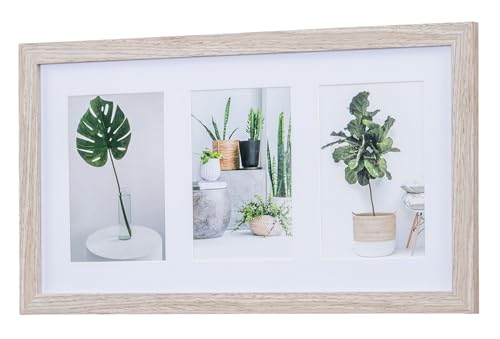 levandeo Bilderrahmen Collage 3 Fotos 10x15cm Eiche Gekälkt Natur MDF Holz Passepartout Glasscheibe Fotorahmen Fotogalerie levandeo Bilderrahmen Collage 3 Fotos 10x15cm Eiche Gekälkt Natur MDF Holz Passepartout Glasscheibe Fotorahmen Fotogalerie von levandeo