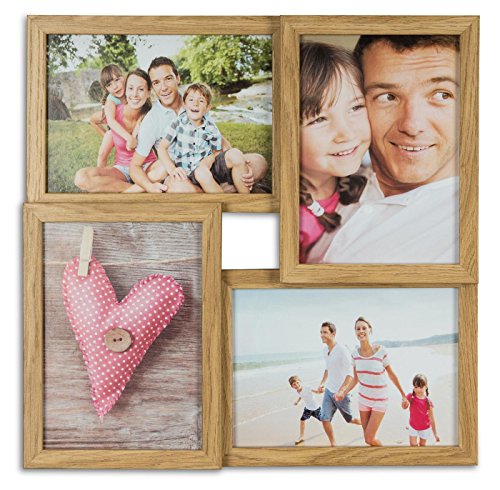 levandeo Holz Bilderrahmen B x H: 34x34cm Farbe: Eiche natur 4 Fotos Format 13x18cm mit Glasscheiben levandeo Holz Bilderrahmen B x H: 34x34cm Farbe: Eiche natur 4 Fotos Format 13x18cm mit Glasscheiben von levandeo