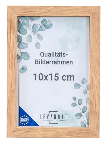 levandeo Portrait Bilderrahmen Made in EU 10x15 Eiche Optik Natur Glasscheibe Fotorahmen Holz Picture Frame Deko Tischdeko Wanddeko Fotoaufsteller levandeo Portrait Bilderrahmen Made in EU 10x15 Eiche Optik Natur Glasscheibe Fotorahmen Holz Picture Frame Deko Tischdeko Wanddeko Fotoaufsteller von levandeo