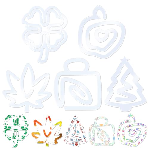 libfrnt 20 Stück Sublimations-Büroklammern, Sublimationsdruck-Acryl, Jumbo-Büroklammern, 5 Sytle Blanko-Büroklammern für Wärmeübertragung, DIY, Bürobedarf von libfrnt