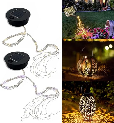 lifemet Solar Gießkanne Solarlampen Solarleuchten Ersatz Top - mit Lichterketten Garten Deko Solar Ersatzteile DIY Gartendeko LED Lichterbündel 2 Stücke lifemet Solar Gießkanne Solarlampen Solarleuchten Ersatz Top - mit Lichterketten Garten Deko Solar Ersatzteile DIY Gartendeko LED Lichterbündel 2 Stücke von lifemet