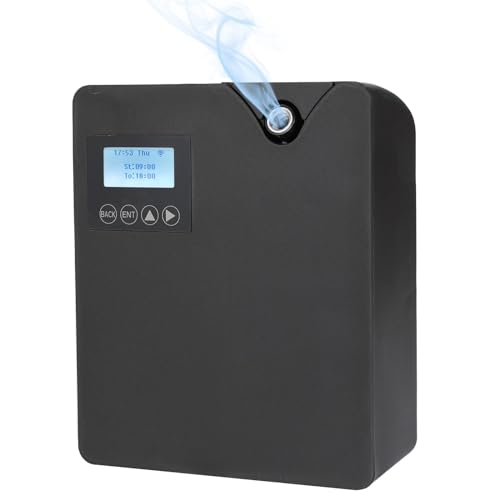 300ml Aroma Diffuser für Duftöle, Luftbefeuchter Mit Bluetooth und WLAN, Bedeckung 2000㎡, Premium Kaltvernebelung Aroma Diffuser Für Schlafzimmer, Büro, Spa (Schwarz) von lifetter