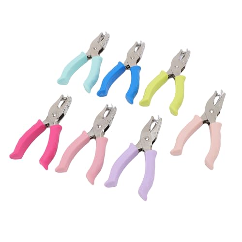 7pcs Handheld Small Hole Puncher Edelstahl für Handwerk mit Gummihandle, Geeignet für Papier, Grußkarten, Sammelalbbücher, Tickets, Etiketten, PVC -Karten 7pcs Handheld Small Hole Puncher Edelstahl für Handwerk mit Gummihandle, Geeignet für Papier, Grußkarten, Sammelalbbücher, Tickets, Etiketten, PVC -Karten von lihsong