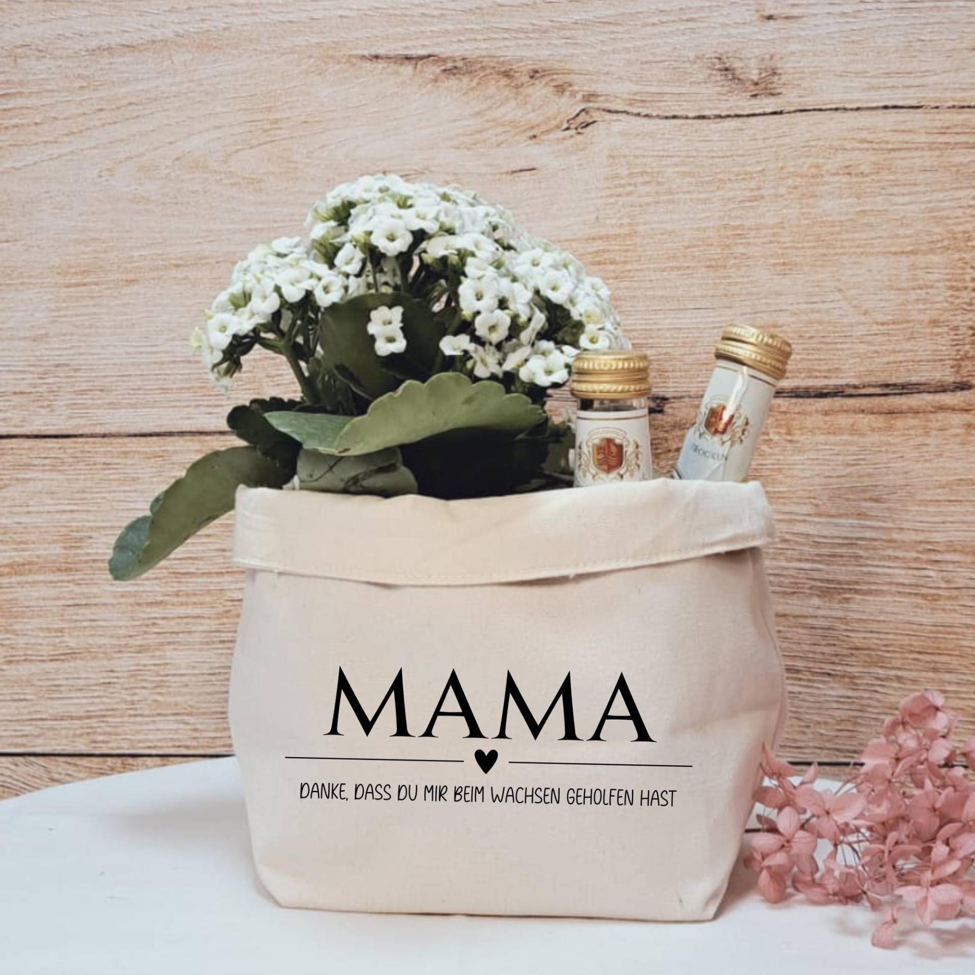 Geschenkkörbchen/ Geschenkkorb Zum Selbstbefüllen "Mama - Danke, Dass Du Mir Beim Wachsen Geholfen Hast" Geschenkkörbchen/ Geschenkkorb Zum Selbstbefüllen "Mama - Danke, Dass Du Mir Beim Wachsen Geholfen Hast" von liiebevollverschenkt
