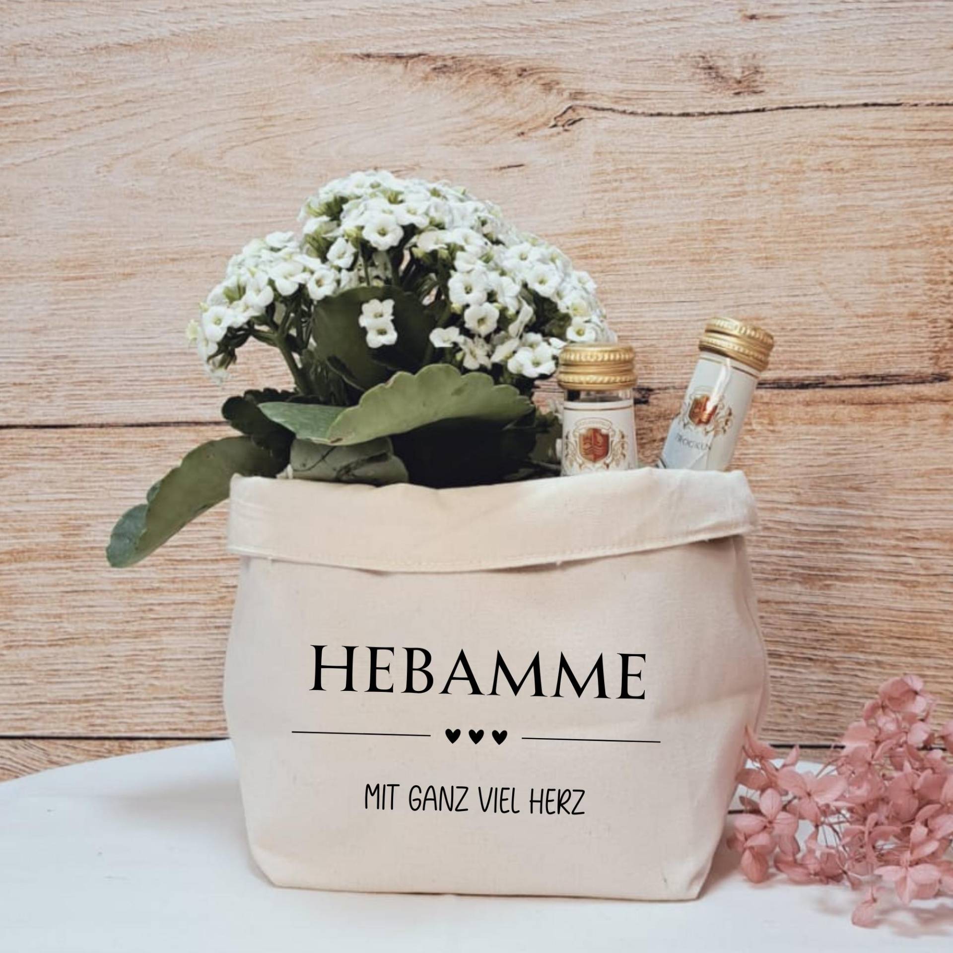 Geschenkkörbchen/Geschenkkorb Zum Selbstbefüllen "Hebamme Mit Ganz Viel Herz" Geschenkkörbchen/Geschenkkorb Zum Selbstbefüllen "Hebamme Mit Ganz Viel Herz" von liiebevollverschenkt