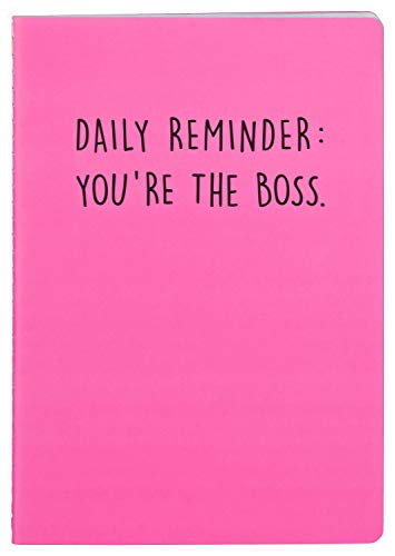 likalla Notizheft A5 'daily reminder: you're the boss', pink von likalla