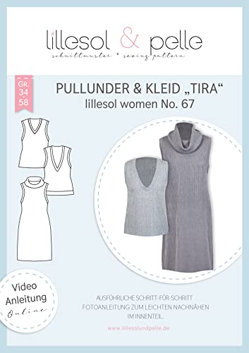 lillesol & pelle Schnittmuster lillesol Women No.67 Pullunder & Kleid "Tira" in Größe 34-58 zum Nähen mit Foto-Anleitung und Video lillesol & pelle Schnittmuster lillesol Women No.67 Pullunder & Kleid "Tira" in Größe 34-58 zum Nähen mit Foto-Anleitung und Video von lillesol & pelle