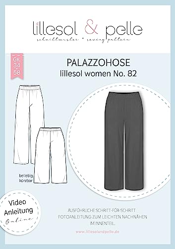 lillesol & pelle Schnittmuster lillesol Women No.82 Palazzohose in Größe 34-58 zum Nähen mit Foto-Anleitung und Video lillesol & pelle Schnittmuster lillesol Women No.82 Palazzohose in Größe 34-58 zum Nähen mit Foto-Anleitung und Video von lillesol & pelle