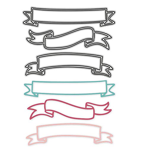 Metall-Stanzschablonen für Banner, Etiketten, Schleife, Etiketten, Stanzschablonen, DIY, Einladungskarten, Scrapbooking, Album, dekorative Prägepapier-Stanzformen, Kartenherstellung, 3 Stück Metall-Stanzschablonen für Banner, Etiketten, Schleife, Etiketten, Stanzschablonen, DIY, Einladungskarten, Scrapbooking, Album, dekorative Prägepapier-Stanzformen, Kartenherstellung, 3 Stück von lilyshopingstore