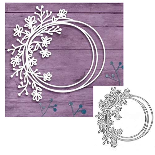 Kreisförmige Blumen Spitze Metall Stanzformen Blumen Spitze Schablonen DIY Handwerk Karten Stanzformen Ausschnitte für DIY Prägung Kartenherstellung Foto Dekorative Papierformen Scrapbooking von lilyshopingstore