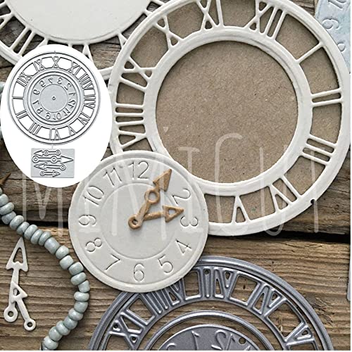 lilyshopingstore Kreisförmige Metall-Stanzformen, Motiv: Frohe Weihnachten, Blume, Uhr, Zahlen, Stanzschablonen, DIY, Scrapbooking, Fotoalbum, dekorative Prägung, Papier, Kartenherstellung von lilyshopingstore