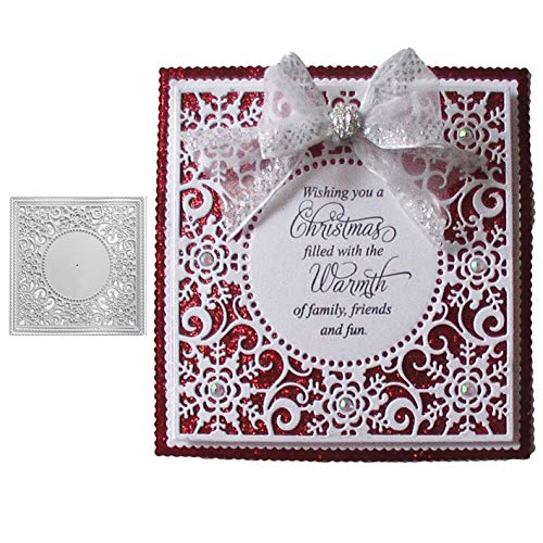lilyshopingstore Metall-Stanzformen mit Schneeflocken-Rahmen, für Bastelarbeiten, Scrapbooking, Prägeschablonen, Kartenherstellung, Buchanhänger, dekorative Papierformen lilyshopingstore Metall-Stanzformen mit Schneeflocken-Rahmen, für Bastelarbeiten, Scrapbooking, Prägeschablonen, Kartenherstellung, Buchanhänger, dekorative Papierformen von lilyshopingstore