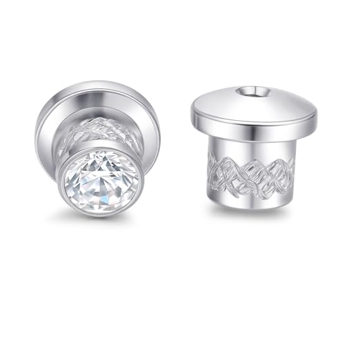 Limerencia G23 Titan Ohrringverschlüsse, 20G 0.8 mm Hypoallergen Ohrstecker Verschluss für Empfindliche Ohren, 4 Stück (2 Paar) von limerencia