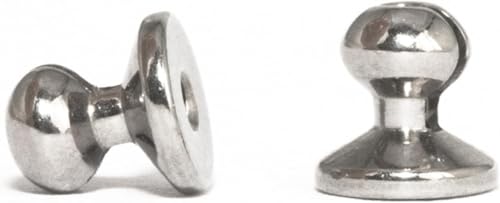 Limerencia G23 Ohrringverschlüsse aus reinem Titan, F136, hypoallergen für empfindliche Ohren, sicherer Ohrverschluss für Ohrstecker, 4 Stück (Grau, Runde köpfe hinten) von limerencia