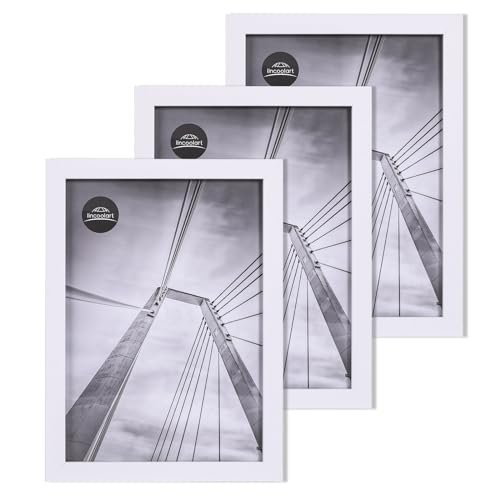 lincoolart Bilderrahmen A4 Weiss Holz Fotorahmen,MDF DIN A4 Rahmen mit leinebruchsicheres Acrylglas, 3er Set lincoolart Bilderrahmen A4 Weiss Holz Fotorahmen,MDF DIN A4 Rahmen mit leinebruchsicheres Acrylglas, 3er Set von lincoolart