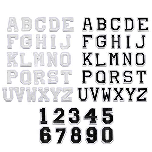 62 Stück Aufnäher Patches Groß-Buchstaben+Zahlen Applikationen zum Aufnähen Nähen Set für Kinder,Schwarz Weiß Alphabet A-Z Auf-Bügelflicken Bügelbilder Aufbügler Aufbügeln für Schuhe Hut Tasche Jeans 62 Stück Aufnäher Patches Groß-Buchstaben+Zahlen Applikationen zum Aufnähen Nähen Set für Kinder,Schwarz Weiß Alphabet A-Z Auf-Bügelflicken Bügelbilder Aufbügler Aufbügeln für Schuhe Hut Tasche Jeans von linjinde