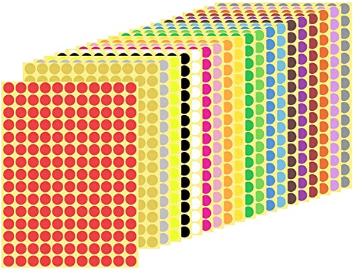Runde Punkt-Aufkleber,10MM Kleine Runde Punkt-Aufkleber Klebrige Farbkodierung-Aufkleber,16 Verschiedene Sortierte Farben,16 Blätter Runde Punkt-Aufkleber,10MM Kleine Runde Punkt-Aufkleber Klebrige Farbkodierung-Aufkleber,16 Verschiedene Sortierte Farben,16 Blätter von linvshi shop