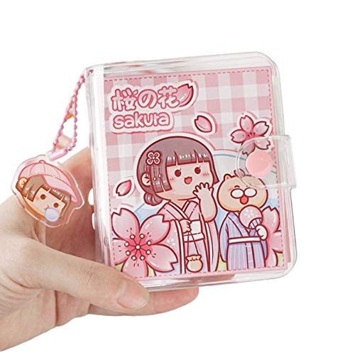 Creative Kawaii Cute Transparent 3 Ring Mini Loseblatt Handbuch Student Portable Notebook Ringordner Kawaii School Supplies von liquan