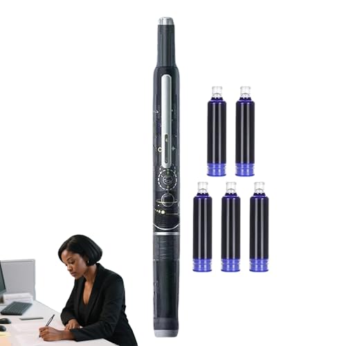 lisutupode Ausziehbarer Füllfederhalter | 0.38mm Verschwindbar Füllfederhalter Mit Feiner Feder Schreibgerät Set - Schreibwaren Für Schule Büro Markieren Skizzieren Journaling Kunst von lisutupode