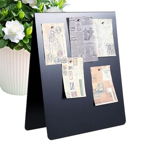 lisutupode Metall-Magnetboard, Haushaltsinformationsanzeige, rutschfeste magnetische Pinnwand für Schrankfotos, Memo, Haftnotizen, Klassenzimmer, Zuhause, Schlafsaal, Schule von lisutupode