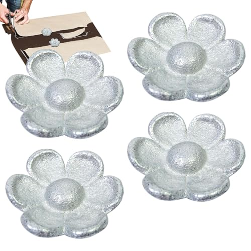 lisutupode Nähgewichte | 4 Stück Blumenmuster Vintage Gusseisen Nähgewichte - Nähzubehör Stabile Stoffpressblöcke für Quilten Schneider Design lisutupode Nähgewichte | 4 Stück Blumenmuster Vintage Gusseisen Nähgewichte - Nähzubehör Stabile Stoffpressblöcke für Quilten Schneider Design von lisutupode