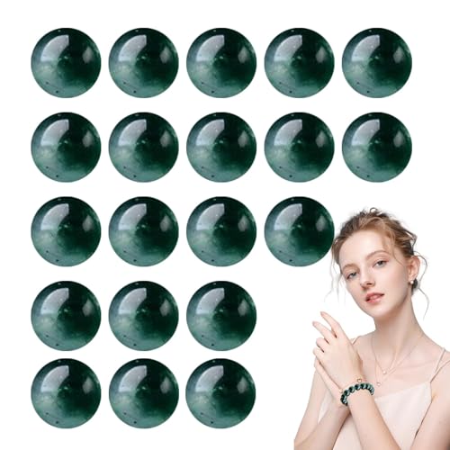 lisutupode Steinperlen zur Schmuckherstellung, Edelsteinperlen, 10 mm, grüne Perlen, Schmuckherstellung, Kristallperlen für Freunde, Familie, Weihnachten, Valentinstag lisutupode Steinperlen zur Schmuckherstellung, Edelsteinperlen, 10 mm, grüne Perlen, Schmuckherstellung, Kristallperlen für Freunde, Familie, Weihnachten, Valentinstag von lisutupode
