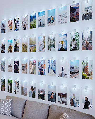 litogo LED Fotoclips Lichterkette für Zimmer Deko, 10M 100LED Lichterkette mit 60 Klammern für Fotos Lichterkette Wand Lichterkette Bilder für Wohnzimmer, Weihnachten, Hochzeiten Kaltes Weiß litogo LED Fotoclips Lichterkette für Zimmer Deko, 10M 100LED Lichterkette mit 60 Klammern für Fotos Lichterkette Wand Lichterkette Bilder für Wohnzimmer, Weihnachten, Hochzeiten Kaltes Weiß von litogo