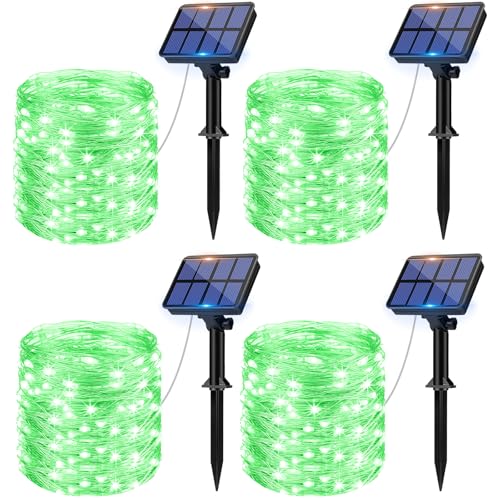 litogo [4 Stück Solar Lichterkette Aussen, 12M 120Led Lichterkette Solarlichterkette für Außen Wasserdicht KupferDraht Outdoor lichterkette Deko Draußen 8 Modus für Balkon, Weihnachten Grüner litogo [4 Stück Solar Lichterkette Aussen, 12M 120Led Lichterkette Solarlichterkette für Außen Wasserdicht KupferDraht Outdoor lichterkette Deko Draußen 8 Modus für Balkon, Weihnachten Grüner von litogo