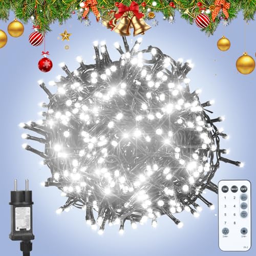 Led Lichterkette Innen mit Stecker 420LEDs 53.28M Weihnachtsbaum Cluster Lichterkette Kaltweiß Weihnachtsbeleuchtung mit Fernbedienung, Timer, 8 Modi, IP65 Wasserdicht Weihnachtsdeko Außen Led Lichterkette Innen mit Stecker 420LEDs 53.28M Weihnachtsbaum Cluster Lichterkette Kaltweiß Weihnachtsbeleuchtung mit Fernbedienung, Timer, 8 Modi, IP65 Wasserdicht Weihnachtsdeko Außen von litren