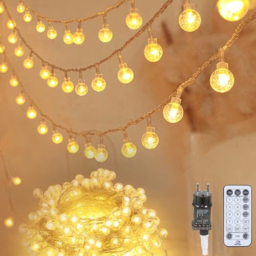 litren Lichterkette Außen Innen Mit Stecker Upgrade 8+4 Modi 200 LEDs 20+5M Lange Outdoor Lichterkette Strom IP65 Wasserdicht Lichterketten Kinderzimmer, Balkon, Party, Garten Beleuchtung-Warmweiß litren Lichterkette Außen Innen Mit Stecker Upgrade 8+4 Modi 200 LEDs 20+5M Lange Outdoor Lichterkette Strom IP65 Wasserdicht Lichterketten Kinderzimmer, Balkon, Party, Garten Beleuchtung-Warmweiß von litren