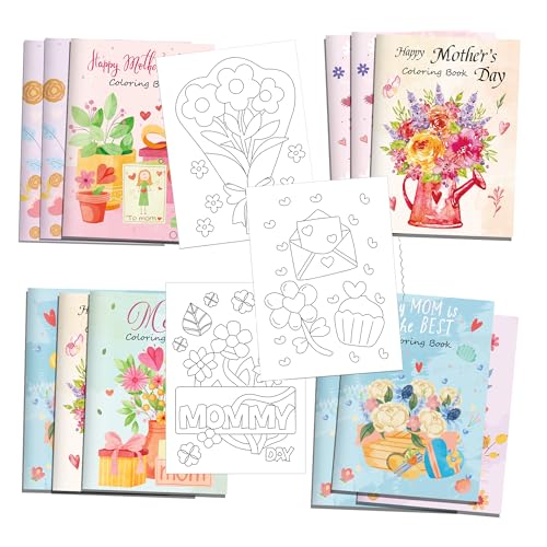 12 Stück Muttertags-Malbücher Muttertag Party Gastgeschenke Bulk Mini Malbücher Bulk für Kinder DIY Kunst Zeichnen Aktivitätenbuch Set für Muttertag Spaß 12 Stück Muttertags-Malbücher Muttertag Party Gastgeschenke Bulk Mini Malbücher Bulk für Kinder DIY Kunst Zeichnen Aktivitätenbuch Set für Muttertag Spaß von littkeef cliaet