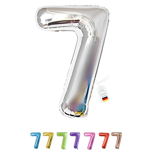 LITTLE BIRTHDAY | Zahlen Luftballon | Folienballon | Helium Gas Balloon Ballon | 101 cm | 0 1 2 3 4 5 6 7 8 9 in vielen Farben | Geburtstag | Kindergeburtstag | Deko | silber 7 LITTLE BIRTHDAY | Zahlen Luftballon | Folienballon | Helium Gas Balloon Ballon | 101 cm | 0 1 2 3 4 5 6 7 8 9 in vielen Farben | Geburtstag | Kindergeburtstag | Deko | silber 7 von little Birthday